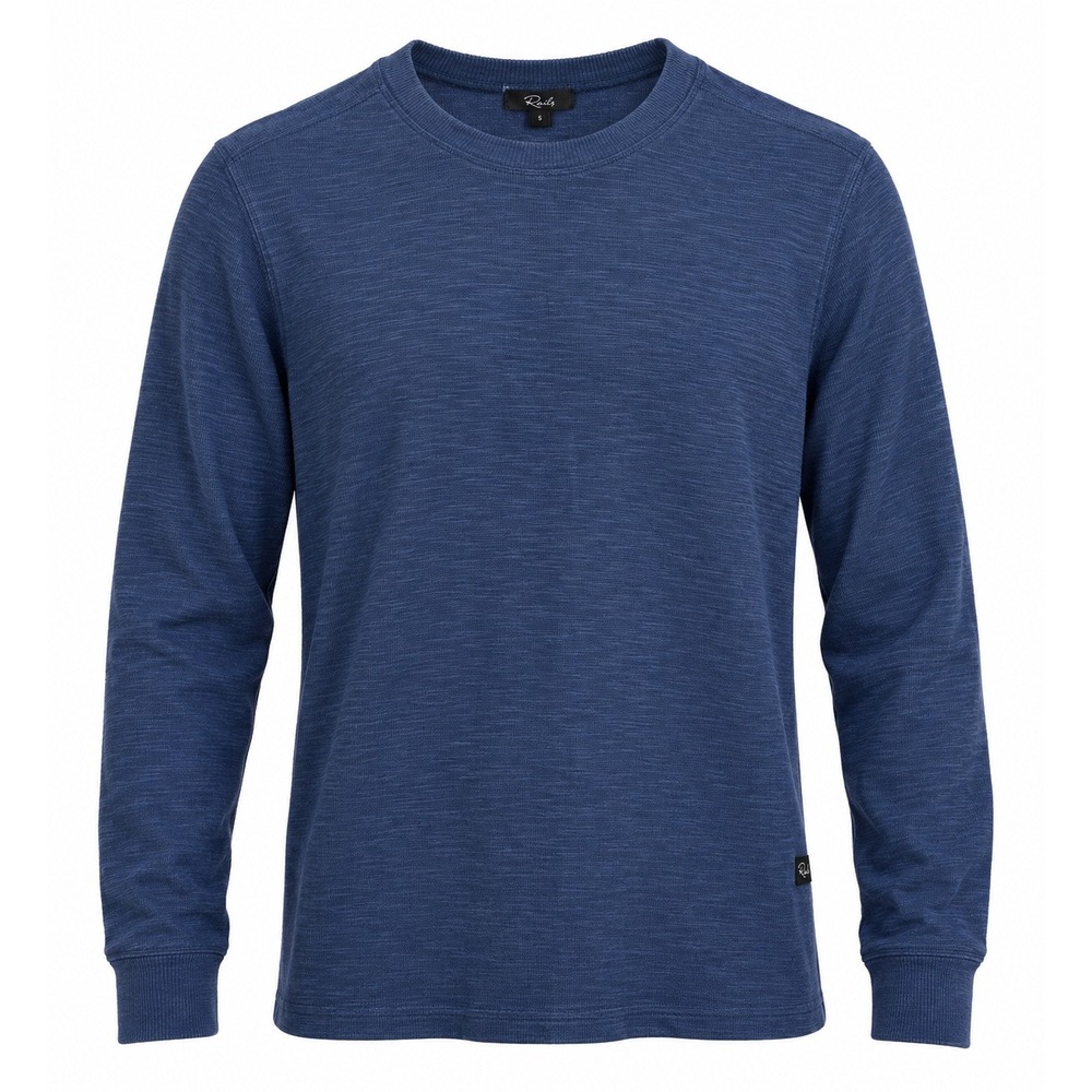 Rails Rheese Rex Textured Slub Crew Mens Small Vintage Indigo NWT